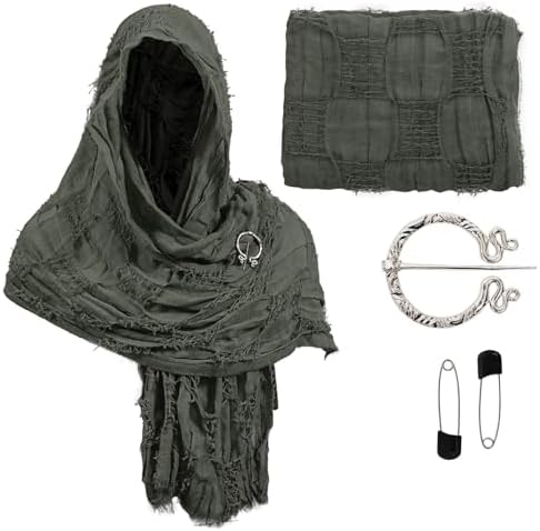 Amazon.com: Viking Cape Costume with Hood Men Post Apocalyptic